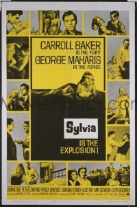 Q689 SYLVIA one-sheet movie poster '65 Carroll Baker, George Maharis
