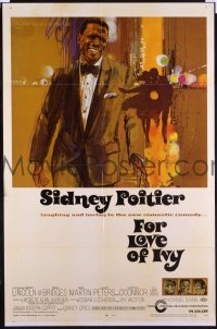 P667 FOR LOVE OF IVY one-sheet movie poster '68 Sidney Poitier