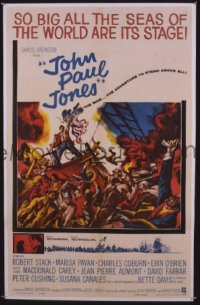 A659 JOHN PAUL JONES one-sheet movie poster '59 Robert Stack