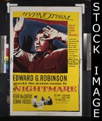 #1601 NIGHTMARE 1sh '56 film noir 