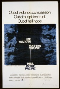 #317 HELL IN THE PACIFIC 1sh '69 Marvin 