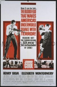 #301 JOHNNY COOL 1sh '63 film noir 