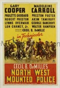 NORTH WEST MOUNTED POLICE 1sheet