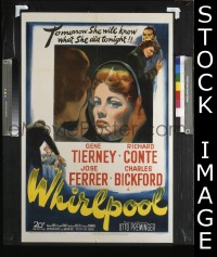 #726 WHIRLPOOL 1sh '49 Gene Tierney 