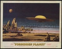 VHP7 286 FORBIDDEN PLANET lobby card #8 '56 flying saucer close-up!