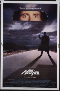 r755 HITCHER one-sheet movie poster '86 Rutger Hauer, Jennifer Jason Leigh