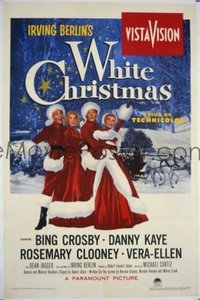 #318 WHITE CHRISTMAS art style 1sh '54 Crosby