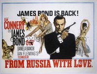 #342 FROM RUSSIA WITH LOVE British quad64Bond