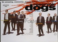 VHP7 556 RESERVOIR DOGS DS British quad movie poster '92 Quentin Tarantino