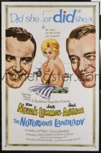 Q269 NOTORIOUS LANDLADY one-sheet movie poster '62 Kim Novak, Jack Lemmon