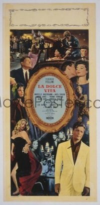 v101 LA DOLCE VITA  Italian locandina '61 Federico Fellini