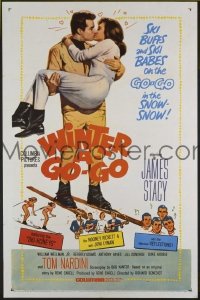 #8441 WINTER A GO-GO 1sh '65 Ski-Honeys! 