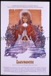 H640 LABYRINTH one-sheet movie poster '86 David Bowie, Jim Henson
