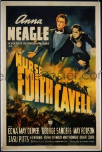 #556 NURSE EDITH CAVELL 1sh '39 Neagle,Oliver 