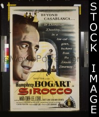 #487 SIROCCO 1sh '51 Humphrey Bogart, Cobb 