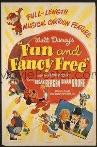 #090 FUN & FANCY FREE 1sheet '47 Walt Disney