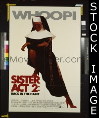 #2830 SISTER ACT 2 DS 1sh '93 Whoopi 