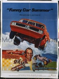 P708 FUNNY CAR SUMMER one-sheet movie poster '73 drag racing!
