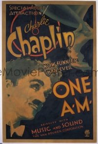 #204 1 AM one-sheet R32 Charlie Chaplin