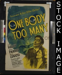 #077 ONE BODY TOO MANY 1sh '44 Bela Lugosi 