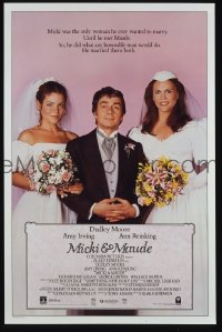 Q161 MICKI & MAUDE one-sheet movie poster '84 Dudley Moore, Irving