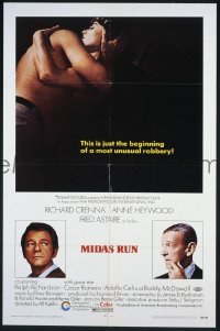 Q162 MIDAS RUN one-sheet movie poster '69 Astaire, McDowall