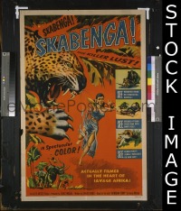 #675 SKABENGA 1sh '55 jungle thriller! 