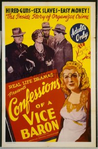 CONFESSIONS OF A VICE BARON 1sheet