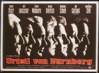 JUDGMENT AT NUREMBERG German 33x47 '61 Spencer Tracy, Judy Garland, Burt Lancaster, Dietrich