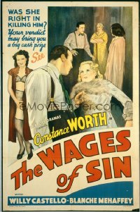 WAGES OF SIN 1sheet