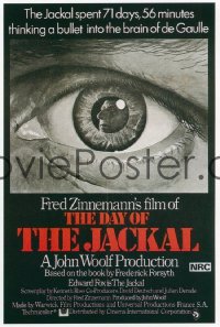 DAY OF THE JACKAL Aust 1sh