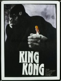 KING KONG Czech 23x33 '89 completely different art of Jessica Lange & BIG Ape!