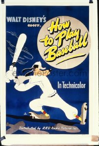 045 HOW TO PLAY BASEBALL 1sheet 1942