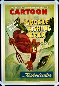 GOGGLE FISHING BEAR 1sheet