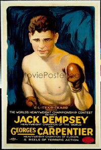 114 JACK DEMPSEY & GEORGES CARPENTIER 1sheet 1921