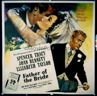 FATHER OF THE BRIDE ('50) six-sheet