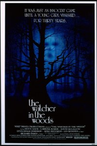 WATCHER IN THE WOODS 1sh R81 Disney, it was just game until a girl vanished for 30 years!