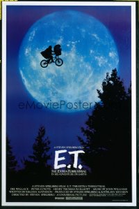 E.T. THE EXTRA TERRESTRIAL bike and moon style 1sheet