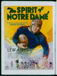 180 SPIRIT OF NOTRE DAME campaign book ad 1931