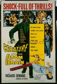 035 CREATURE WITH THE ATOM BRAIN 1sheet