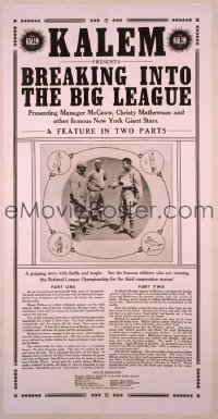 029 BREAKING INTO THE BIG LEAGUE trade ad 1913