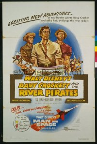 DAVY CROCKETT & THE RIVER PIRATES 1sheet