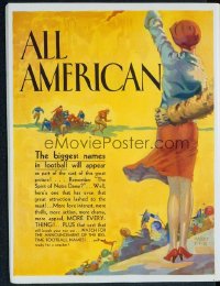 186 ALL AMERICAN ('32) campaign book ad 1932