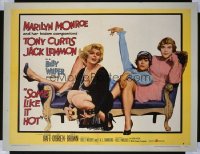 SOME LIKE IT HOT 1/2sh '59 sexy Marilyn Monroe w/ukulele, Tony Curtis & Jack Lemmon in drag!