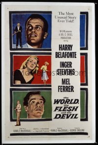 WORLD, THE FLESH & THE DEVIL ('59) 1sheet