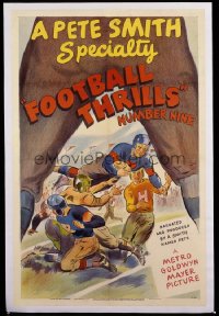 193 FOOTBALL THRILLS (NUMBER 9) 1sheet 1938