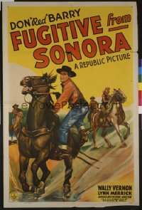 FUGITIVE FROM SONORA 1sheet