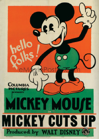 087 MICKEY CUTS UP paperbacked 1sheet