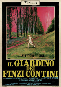 258 GARDEN OF THE FINZI-CONTINIS framed Italian