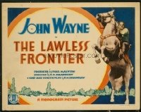 JW 082 LAWLESS FRONTIER title lobby card R30s great rearing horse image!